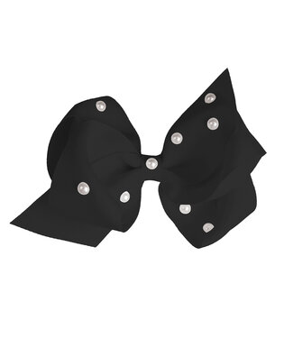 Prinsessefin Prinsessefin - Pearl and Crystal Bows - Grace - Black
