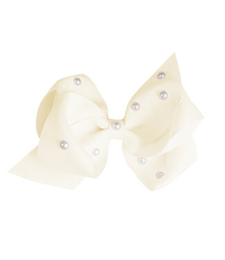 Prinsessefin Prinsessefin - Pearl and Crystal Bows - Grace - Antique White