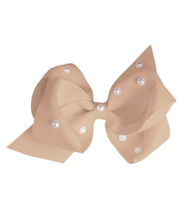 Prinsessefin Prinsessefin - Pearl and Crystal Bows - Grace - Candied Ginger