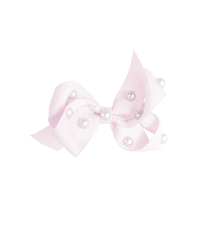 Prinsessefin Prinsessefin - Pearl and Crystal Bows - Charlene - Icy pink