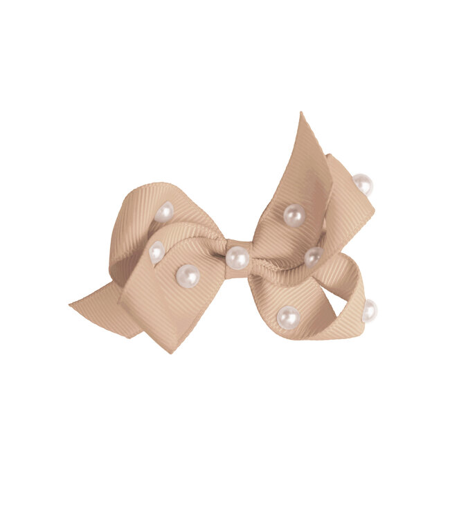 Prinsessefin Prinsessefin - Pearl and Crystal Bows - Charlene - Candied Ginger