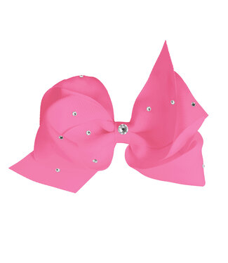 Prinsessefin Prinsessefin - Pearl and Crystal Bows - Blanca - Hot Pink