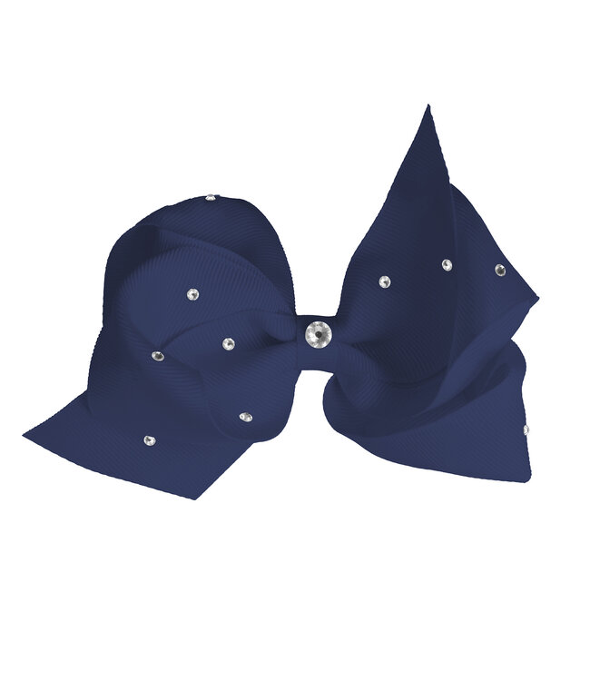 Prinsessefin Prinsessefin - Pearl and Crystal Bows - Blanca - Navy