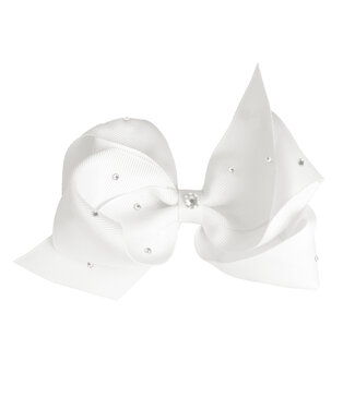 Prinsessefin Prinsessefin - Pearl and Crystal Bows - Blanca - Off White