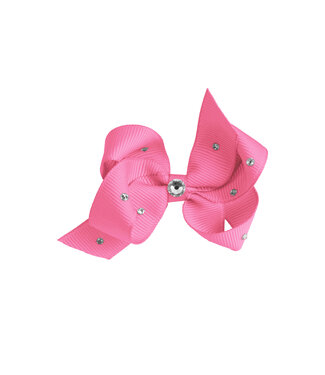 Prinsessefin Prinsessefin - Pearl and Crystal Bows - Alexia - Hot Pink