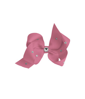 Prinsessefin Prinsessefin - Pearl and Crystal Bows - Alexia - Rosy Mauve
