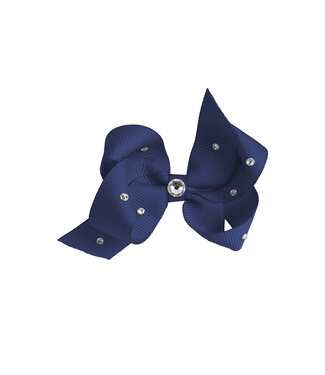 Prinsessefin Prinsessefin - Pearl and Crystal Bows - Alexia - Navy