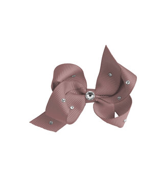 Prinsessefin Prinsessefin - Pearl and Crystal Bows - Alexia - Chocolate Chip