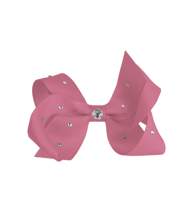 Prinsessefin Prinsessefin - Pearl and Crystal Bows - Gabriella - Rosy Mauve