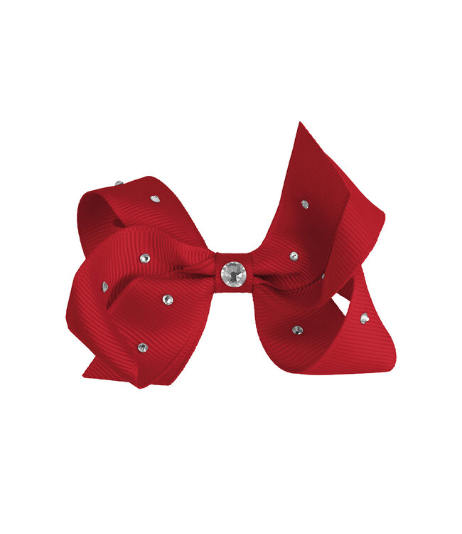 Prinsessefin Prinsessefin - Pearl and Crystal Bows - Gabriella - Scarlet