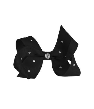 Prinsessefin Prinsessefin - Pearl and Crystal Bows - Gabriella - Black