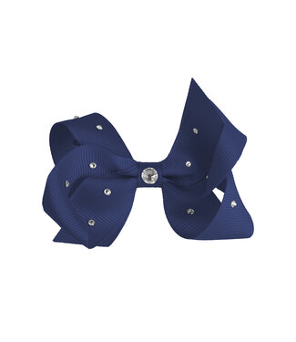 Prinsessefin Prinsessefin - Pearl and Crystal Bows - Gabriella - Navy