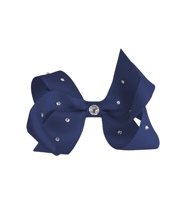 Prinsessefin Prinsessefin - Pearl and Crystal Bows - Gabriella - Navy
