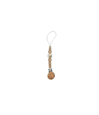 Chewies & More Chewies & More - Chewie Clip Silicone Beads Sheep Greige Wool