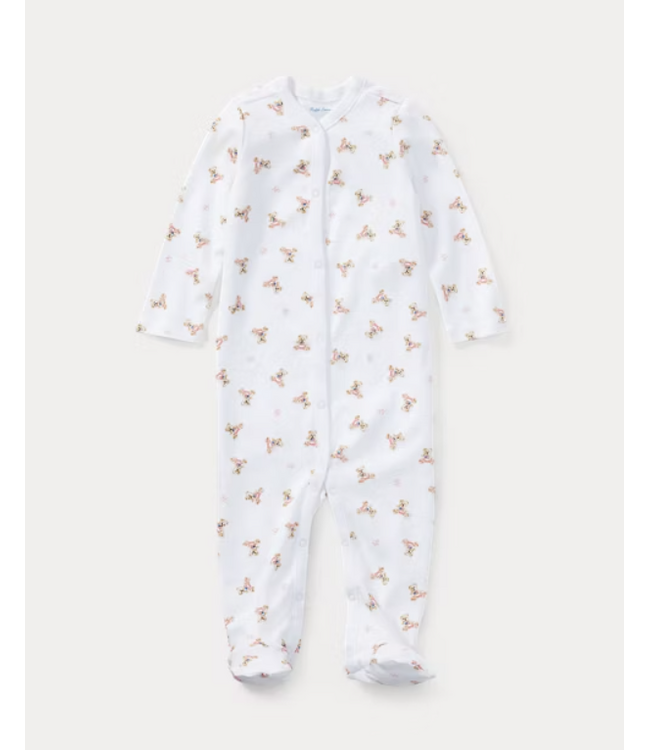 Ralph Lauren Ralph Lauren - Katoenen overall met Polo Bear Girl