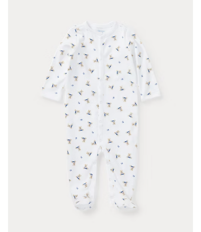 Ralph Lauren Ralph Lauren - Katoenen overall met Polo Bear Boy