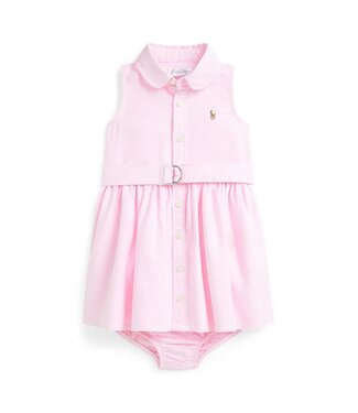 Ralph Lauren Ralph Lauren - Oxford Katoenen jurk en bloomer - Pink