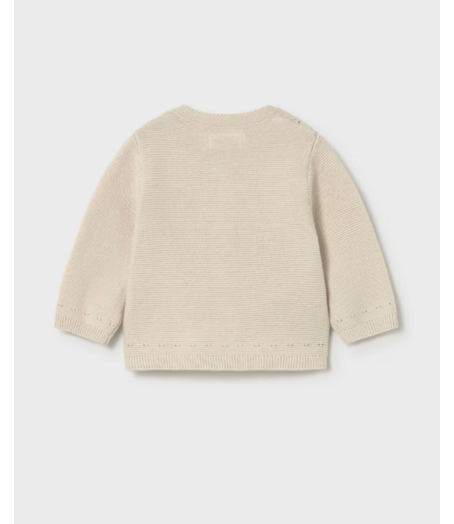 Mayoral Mayoral - Knit cardigan newborn with buttons - Beige