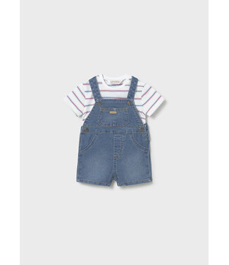 Mayoral Mayoral - Gestreepte T-shirt met jeans salopette