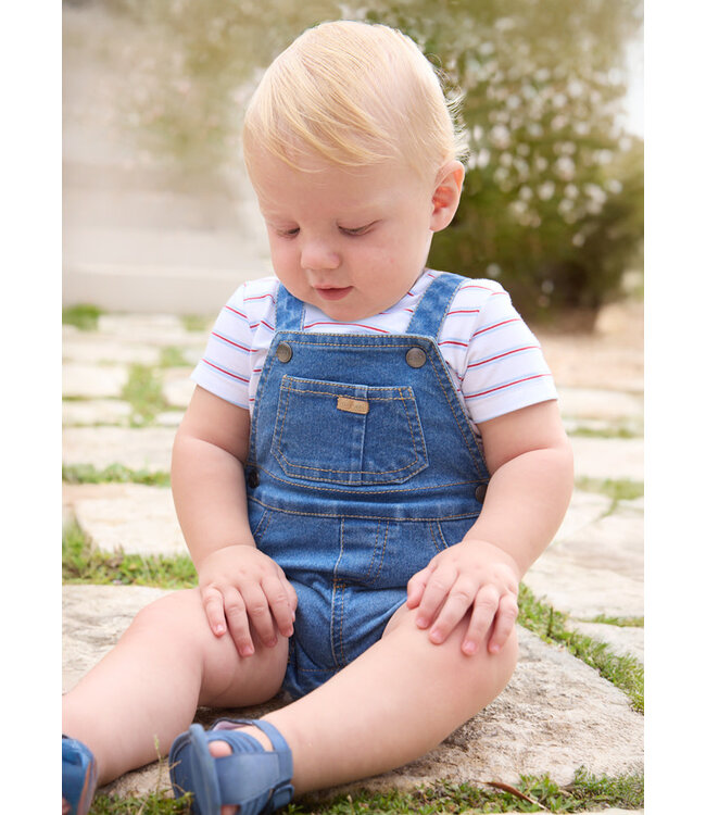 Mayoral Mayoral - Gestreepte T-shirt met jeans salopette