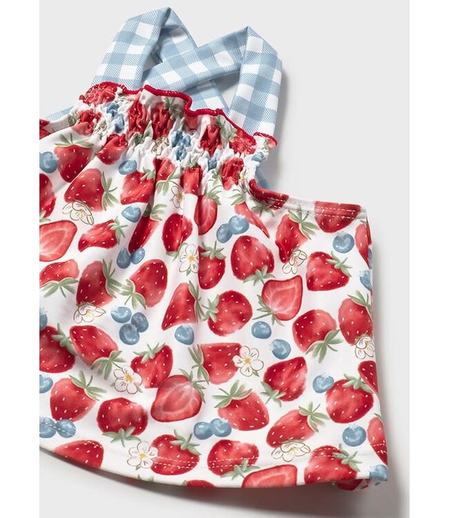 Mayoral Mayoral - Bathing bodysuit with hat - aardbei