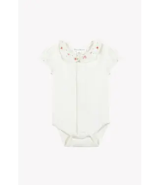 Tartine et Chocolat Tartine Et Chocolat -  Body Ecru bloemenkraag met ruches
