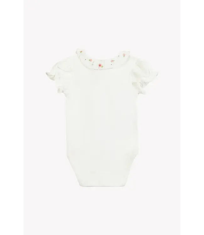 Tartine et Chocolat Tartine Et Chocolat -  Body Ecru bloemenkraag met ruches