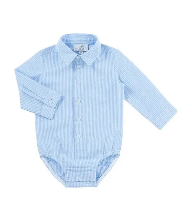 Natini Natini - Bodyshirt Leon - White/blue