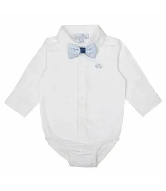 Natini Natini - Bodyshirt Pierrot Bow Stripes - White/blue
