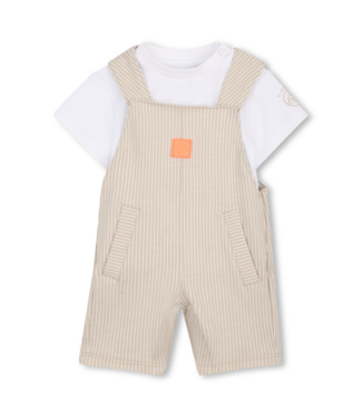 Timberland Timberland - Romper Salopette Stripes - Beige