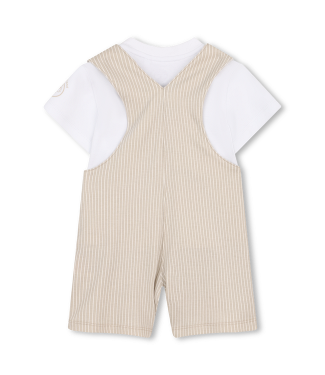 Timberland Timberland - Romper Salopette Stripes - Beige
