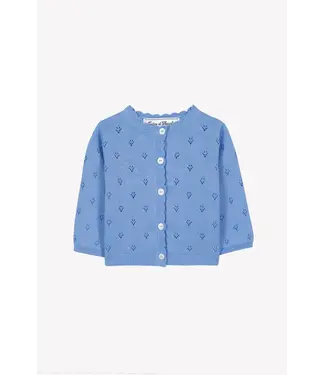 Tartine et Chocolat Tartine Et Chocolat -  Cardigan Azuurblauw katoen