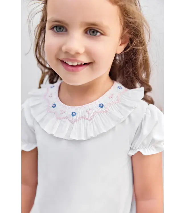 Tartine et Chocolat Tartine Et Chocolat -  Body met witte kraag en bloemenprint