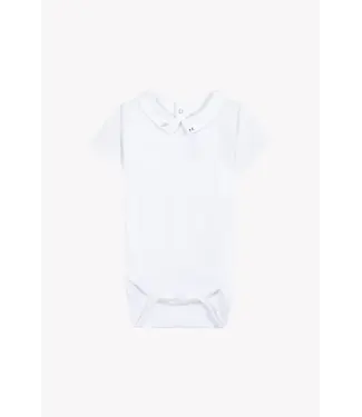 Tartine et Chocolat Tartine Et Chocolat -  Body wit met surf borduring op puntkraag