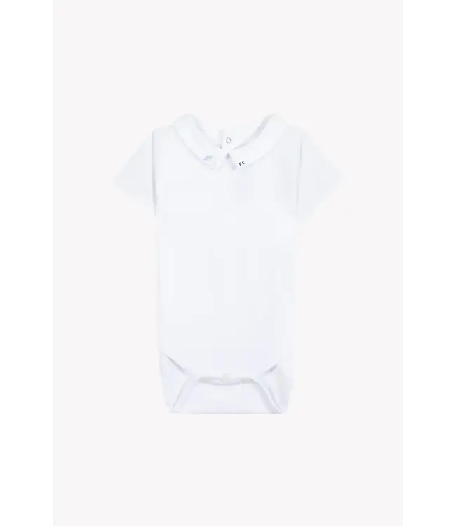 Tartine et Chocolat Tartine Et Chocolat -  Body wit met surf borduring op puntkraag