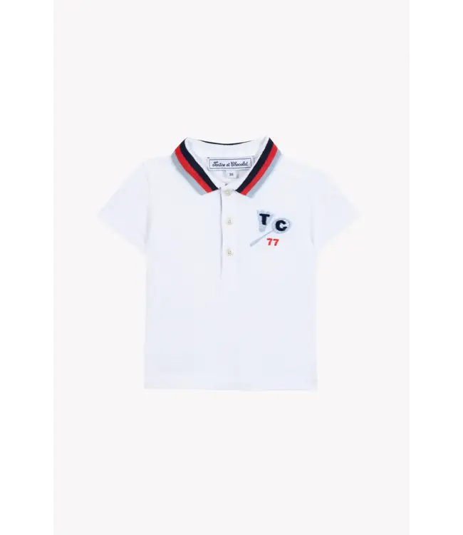 Tartine et Chocolat Tartine Et Chocolat -  Polo Wit Sportclub