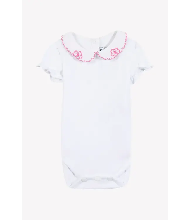 Tartine et Chocolat Tartine Et Chocolat -  Body met roze Peter Pan detail op kraag