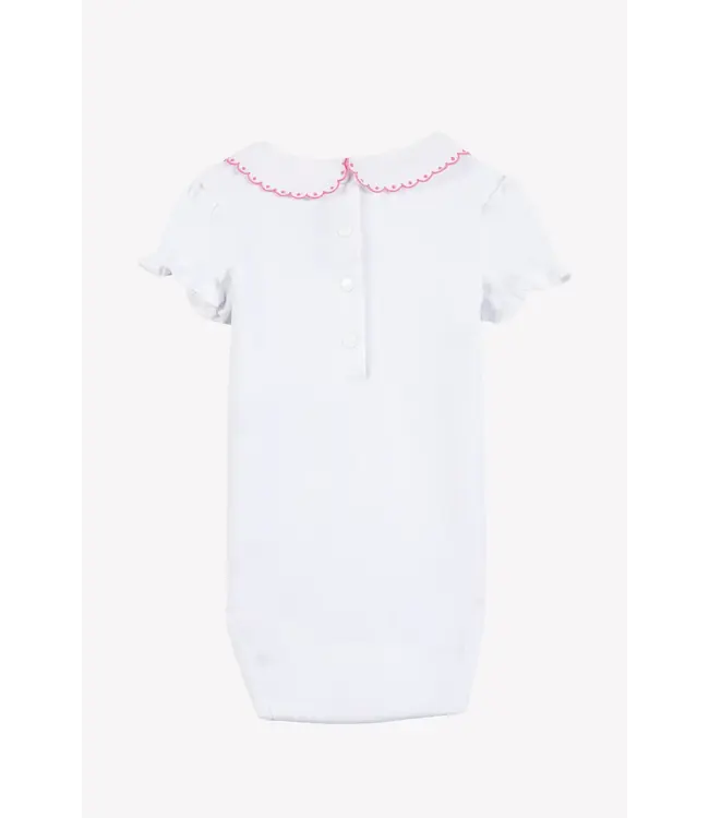 Tartine et Chocolat Tartine Et Chocolat -  Body met roze Peter Pan detail op kraag