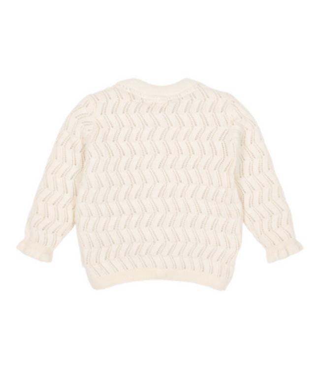 Little Dutch Little Dutch - Gebreid vest Creme