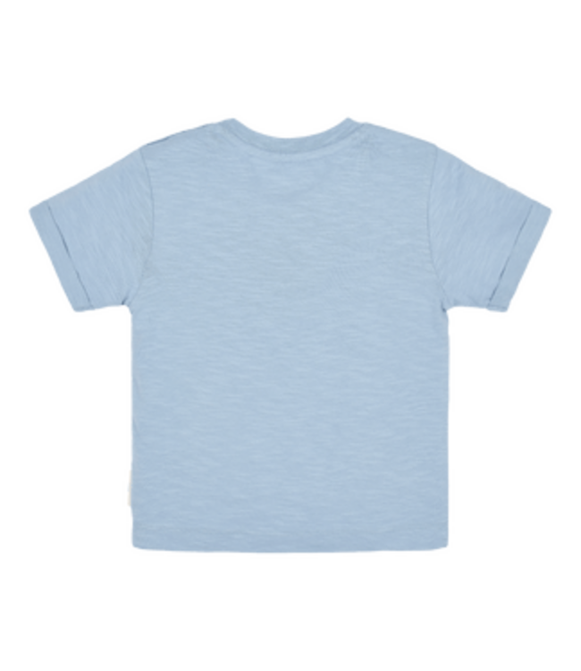 Little Dutch Little Dutch - T-shirt korte mouw met egeltjes Steel Blue