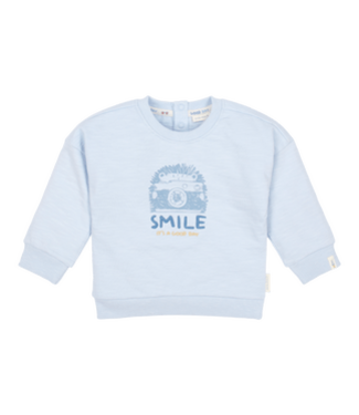 Little Dutch Little Dutch - Sweater smile Light Blue