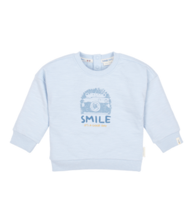 Little Dutch Little Dutch - Sweater smile Light Blue