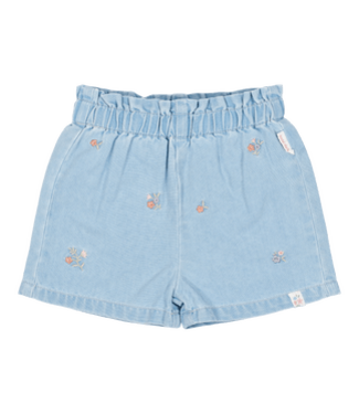 Little Dutch Little Dutch - Jeans Shot met Geborduurde Bloemen