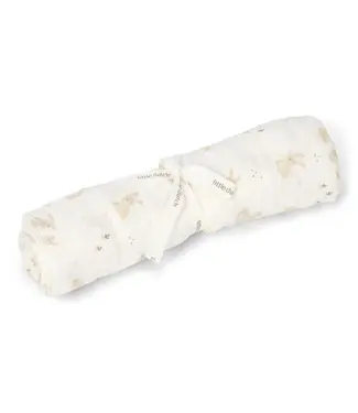 Little Dutch Little Dutch - Swaddle - Wit - 120 cm - Newborn Naturals - Baby Bunny
