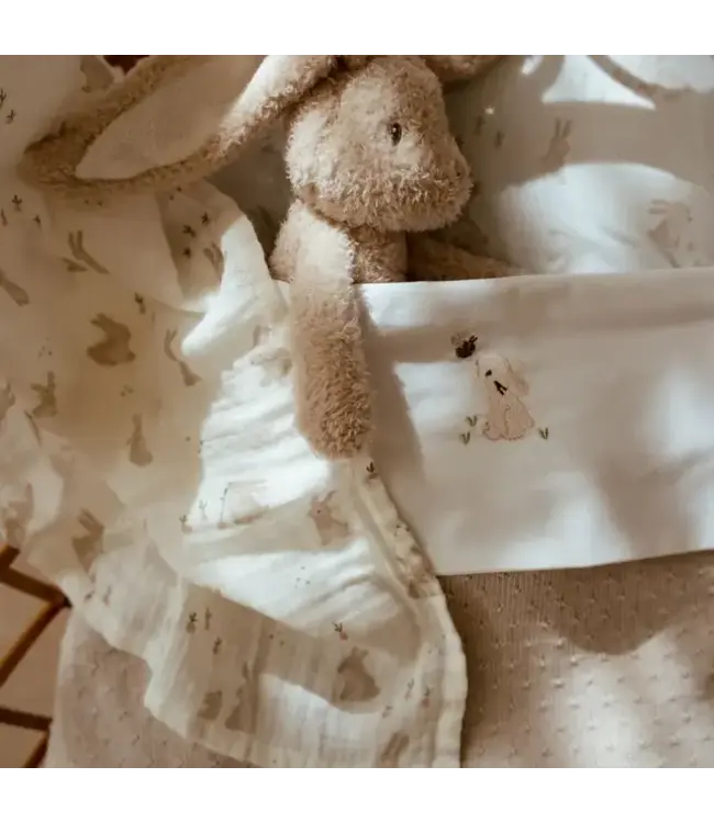 Little Dutch Little Dutch - Swaddle - Wit - 120 cm - Newborn Naturals - Baby Bunny