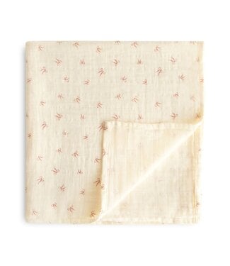 Mushie Mushie - Swaddle - Bows - 120Cm X 120Cm