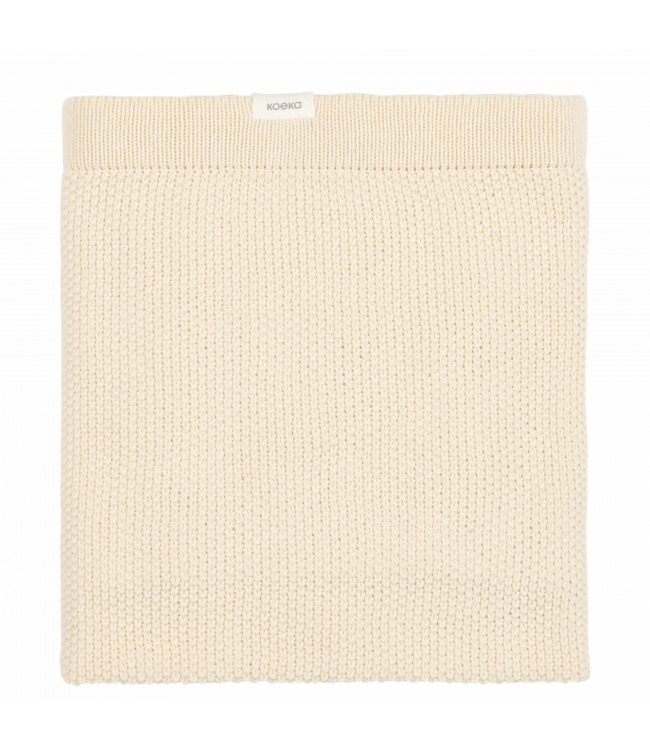 Koeka Koeka - Ledikantdeken Lisbon powder white 100x140