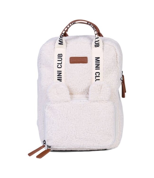 Childhome Childhome - Mini Club Kinderrugzak  - Signature - Teddy Ecru