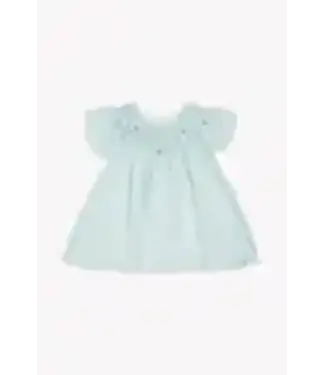 Tartine et Chocolat Tartine Et Chocolat - Jurk - Blauwe katoenen schort