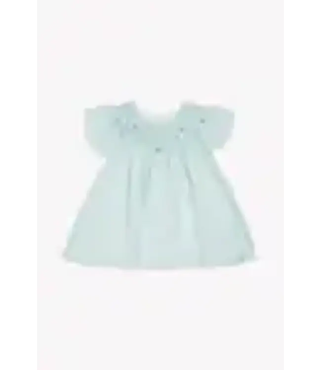 Tartine et Chocolat Tartine Et Chocolat - Jurk - Blauwe katoenen schort